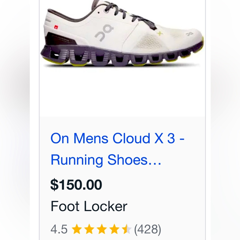On Cloud x 3 men’s 10.5 brand new in box